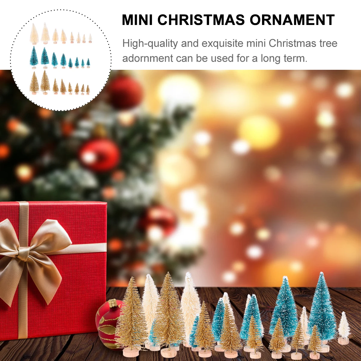 

24pcs Tree Adornment Diy Christmas Tree Adornment High Quality Plastic Sisal Cone Decorations Xmas Scene Layout DIY Gifts