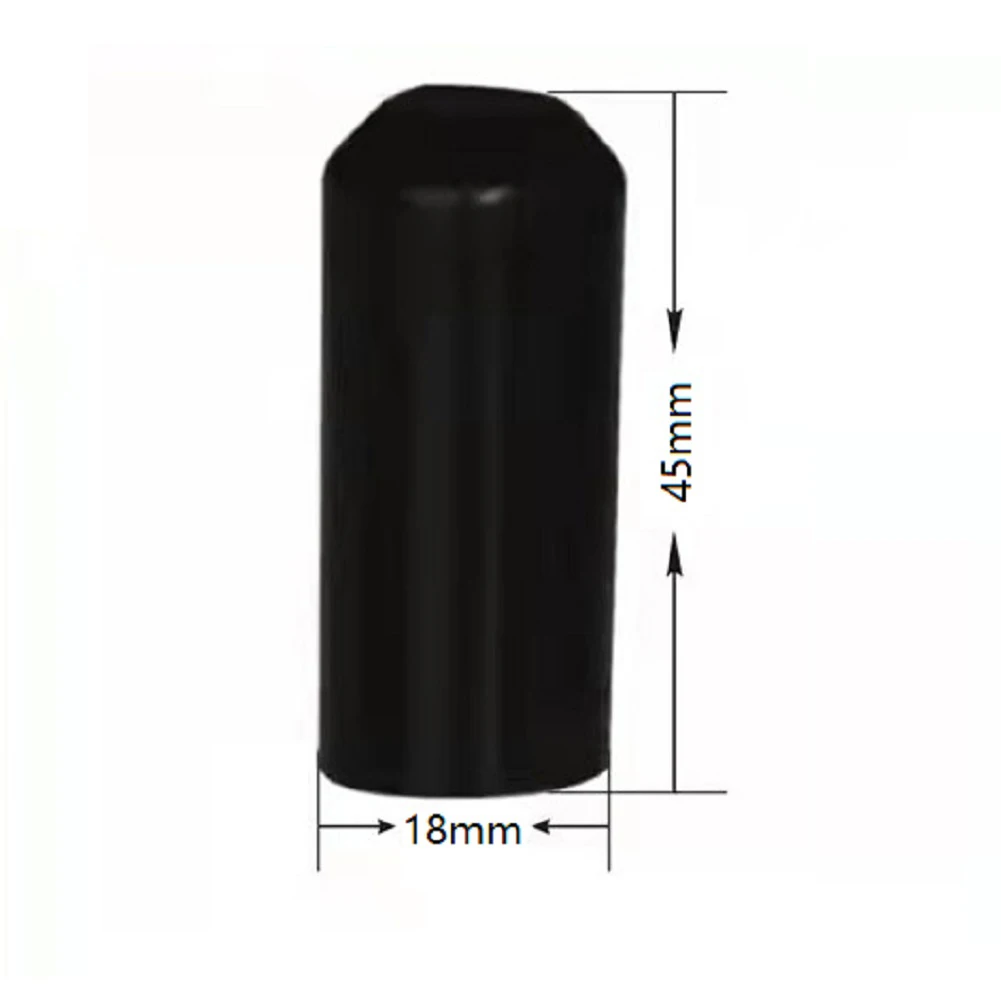 Heat Shrink Tubes Warm Shrink End Cap 10.4 MPa 10pcs 15KV/mm Black For Cable End Polyolefin For Typical Telecom