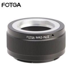 Fotga-anel adaptador para lente da câmera m42, para nikon z5, z6, z7, z50, z7ii, z6ii