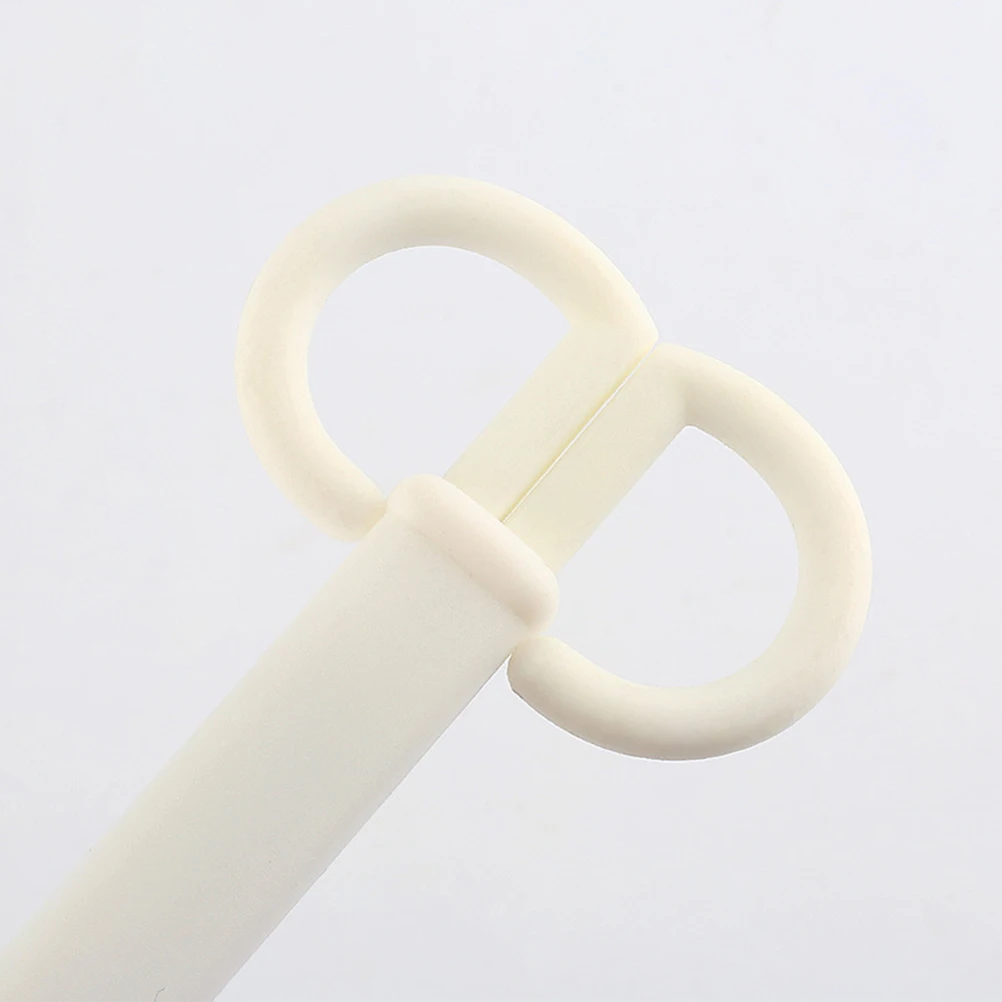 Safety Scissors Stainless Steel Plastic Blade Scissors With Cover White Multi-Purpose Home Office Classroom Craft