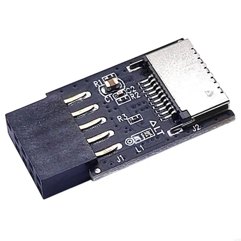 Placa base G6DD USB 2,0, cabezal del Panel frontal 9 pines a adaptador USB C/TypeE, convertidor 9 pines a USB C, rápida