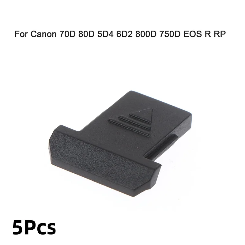 1/5Pcs For Canon Black Hot Shoe Protection Cover For Camera 70D 80D 5D4 6D2 800D 750D EOS R RP