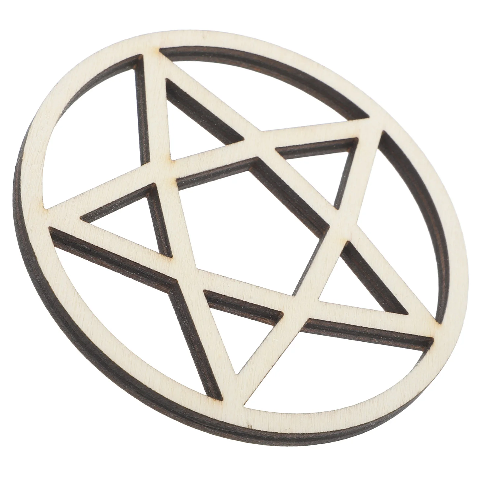 

Wooden Pentacle Home Altar Adornment Pentacle nament Decor Energy Stone Stand Retro naments Witchcraft Supplies
