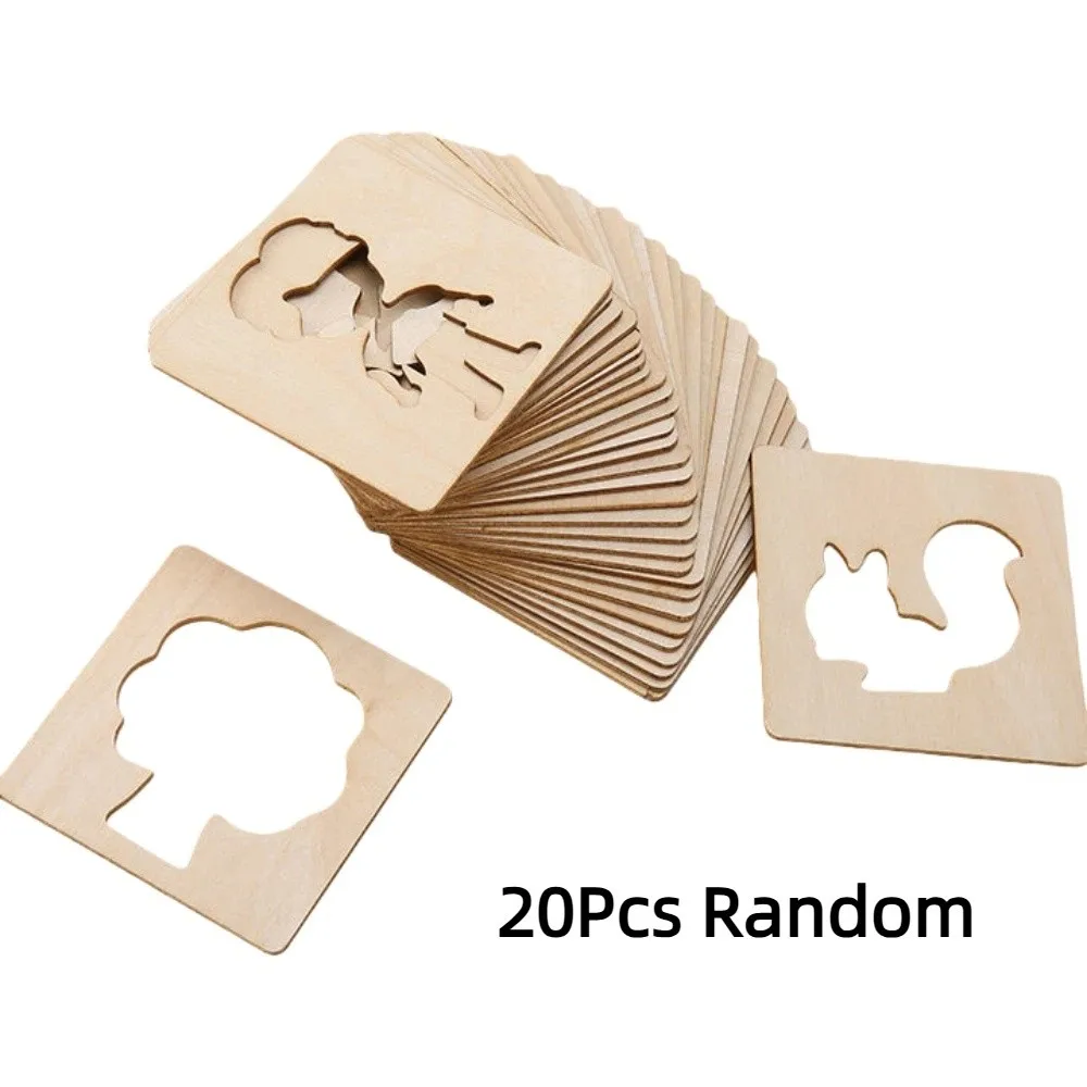 Fun Wooden Drawing Stencils Montessori Design Template