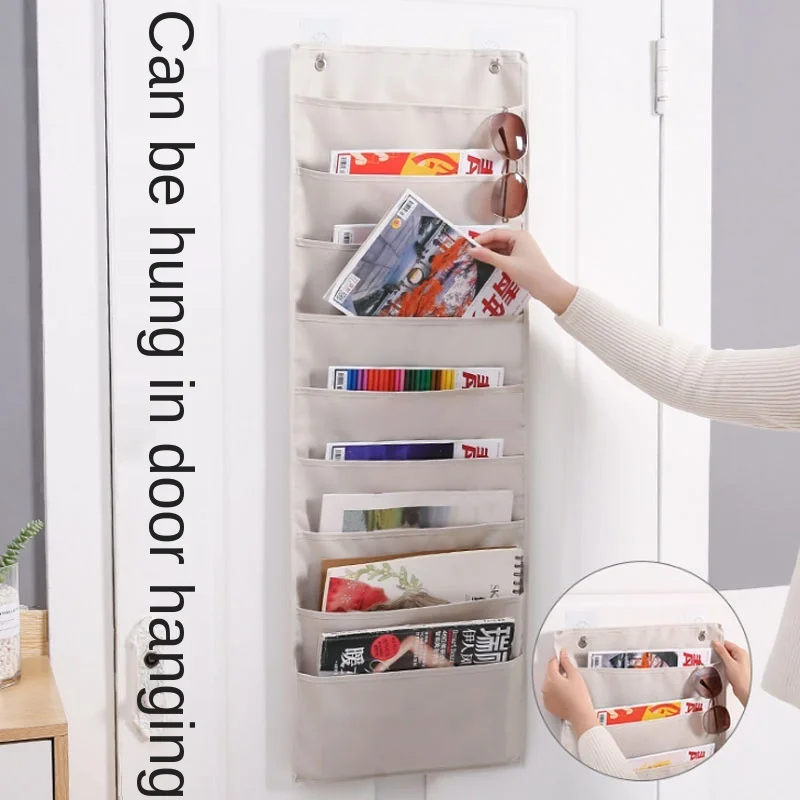 Document Hanging Storage Bag Oxford Cloth Storage Pocket Chart Hanging File Folding Holder Cascading Fabric Organizer For Office