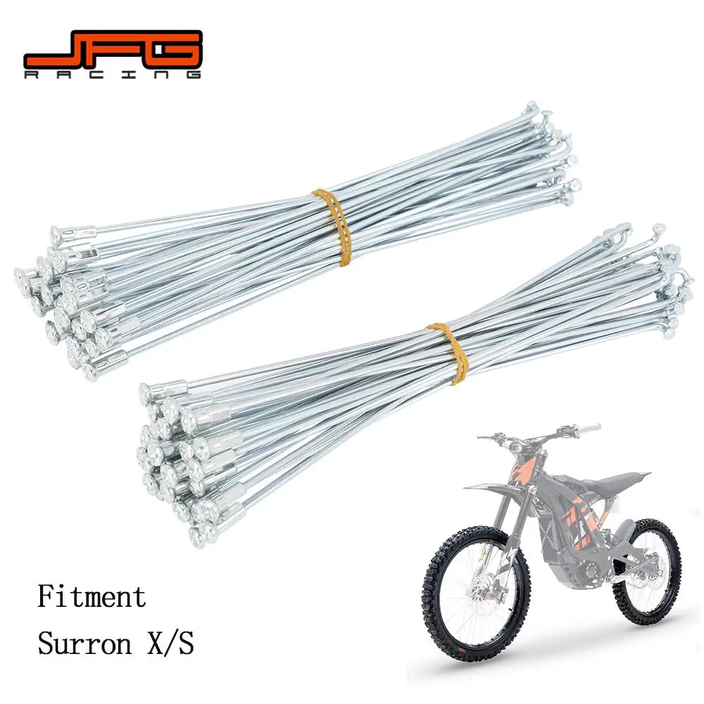 

Motorcycle 19 inch 216mm Front 212mm Rear Wheel Spokes With Nipples For Surron Sur Ron Light Bee Lightbee X S Electric Dirt Bike