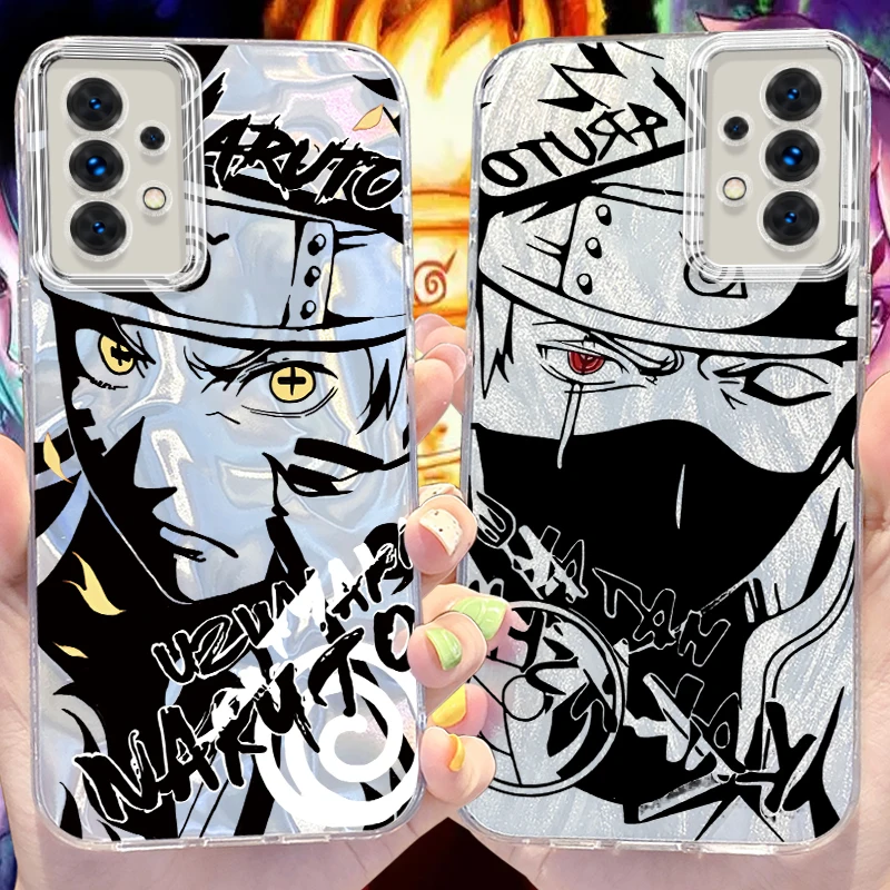 Anime N-Narutos Camlet Case for Samsung Galaxy S24 S23 Ultra Plus S21 FE A73 A72 A71 A54 A53 A52 A51 A50 A34 A33 A32 4G 5G Cover