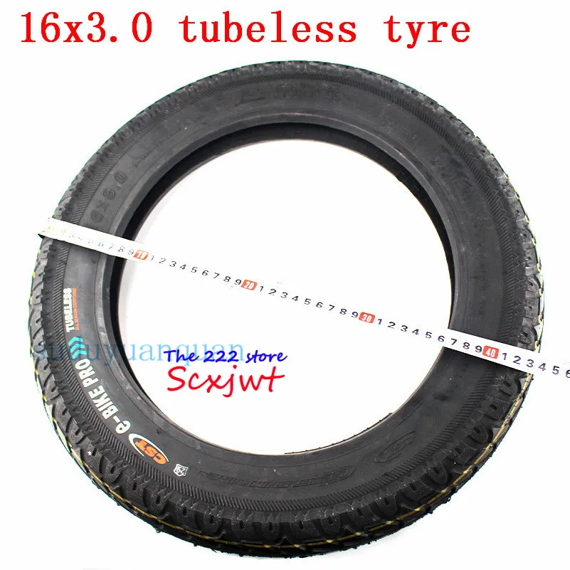 High quality 16x3.0 inch thickening tubeless tire electric car  16*3.0  Electric Vehicle and E-bike Vacuum tyre