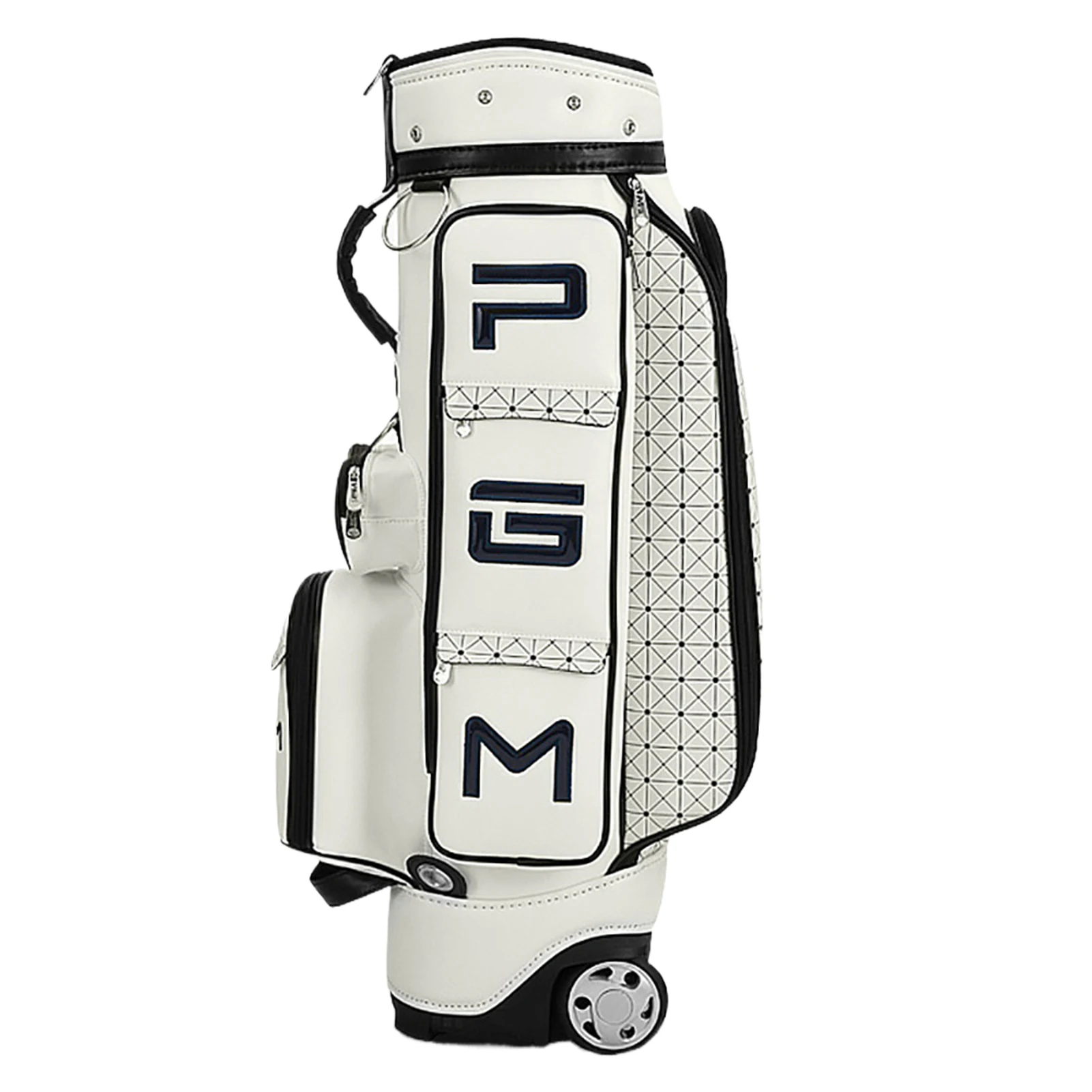 Golf Pouch Bags With Side Handle And Easy-to-Drag Pull Rod Durable Strong Base Golf Caddies Bags