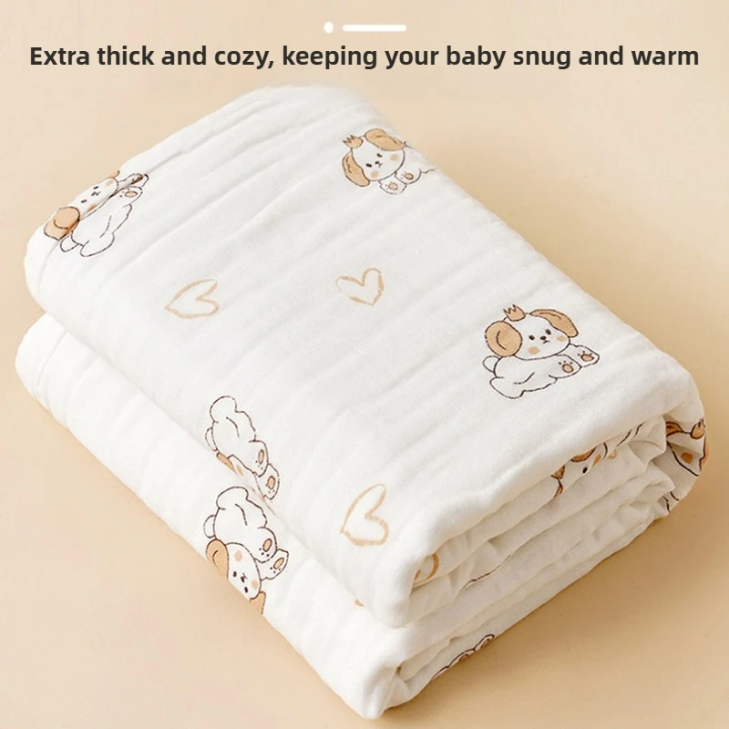 

Детское банное полотенце из чистого хлопка и марли для новорожденных, супермягкое впитывающее банное полотенце для мамы и ребенка