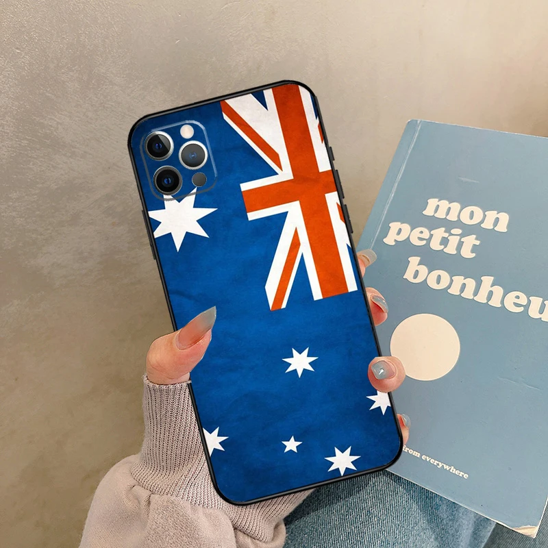 Australia Flag Funda For iPhone 14 12 11 13 15 16 Pro Max Mini X XS XR Plus Phone Case Cover