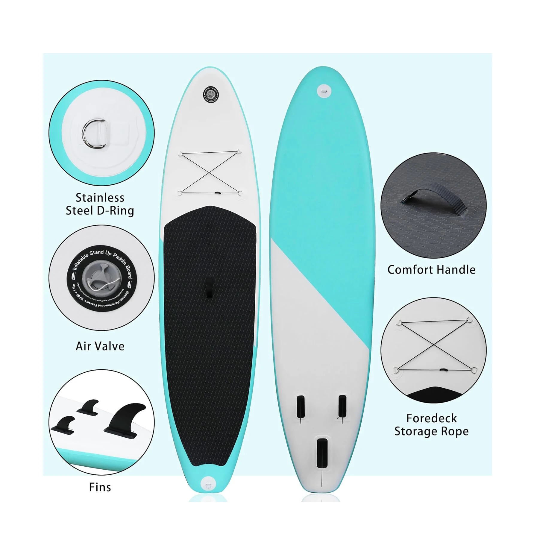 Inflatable Stand up Paddle Board SUP Board Surfing Standup Paddleboard Waterplay Inflatable Surfboard Kayak Surf Board