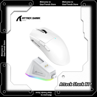 Attack Shark X11 Gaming Mouse PAW331 Mouse Bluetooth Wireless Triple Mode Magnetic Charging Dock Connectivity Mice Ultra-Light