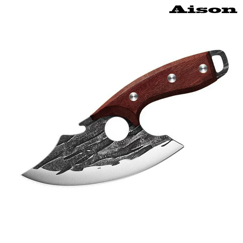 outdoor multifuncional meat cleaver bone cleaver forjar faca aco inoxidavel faca de cozinha 01