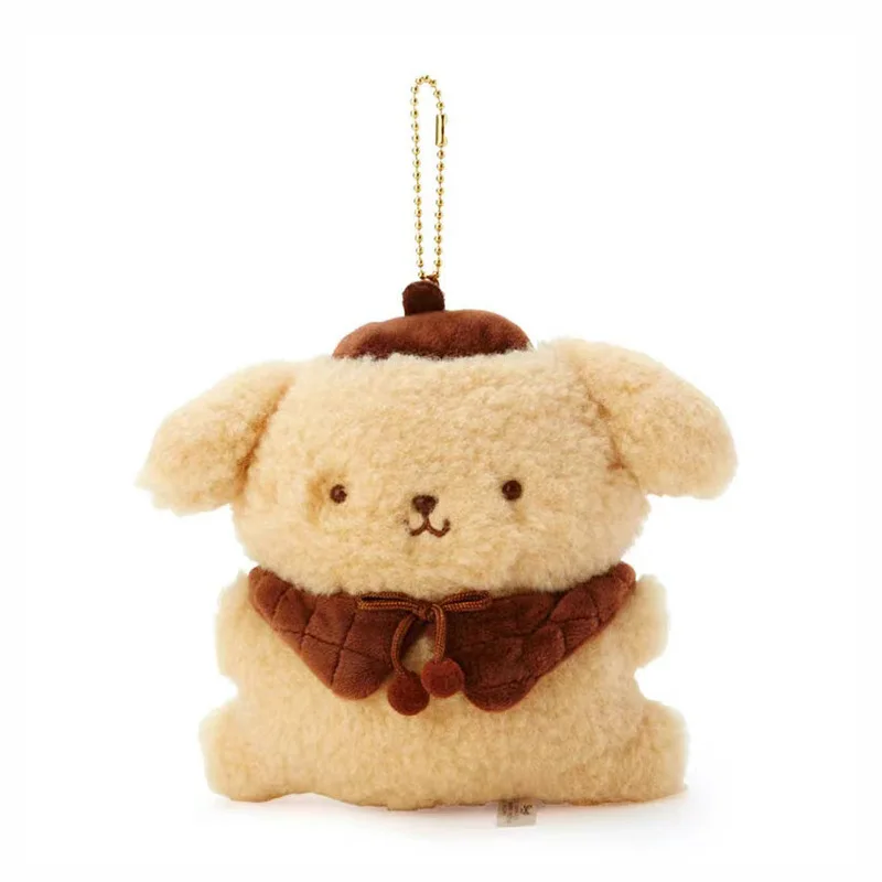 Kawaii Sanrio Plush Pendant Kuromi Cinnamoroll Pompompurin Cartoon Toys Decoration Cute Anime Peripheral