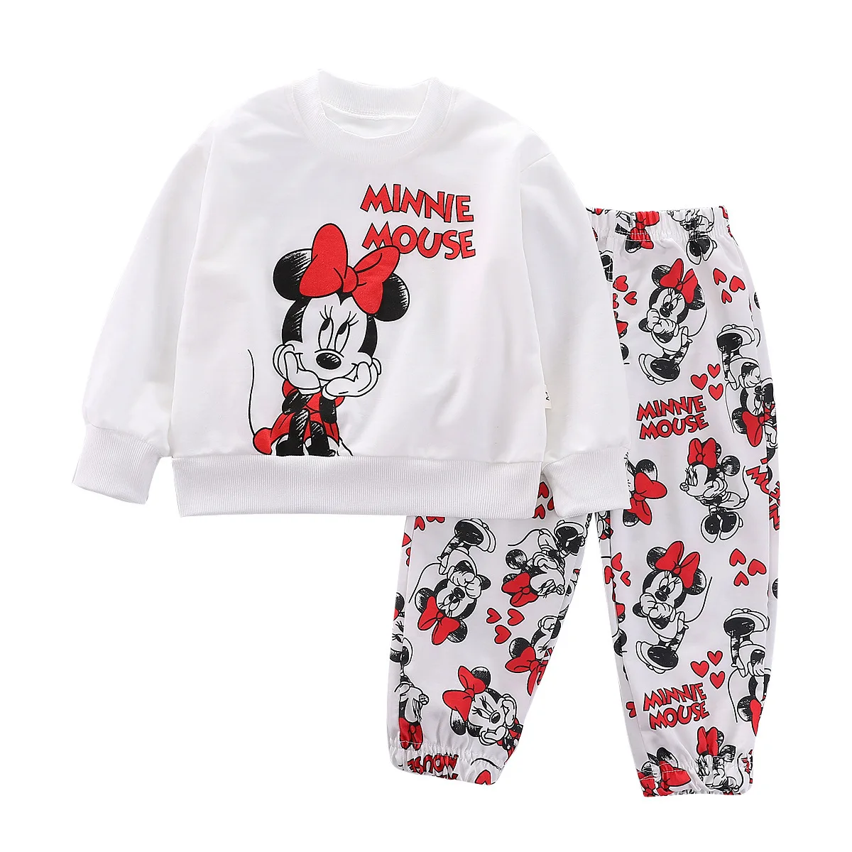 

2-6year Autumn Girls Clothes Set Children Fashion Printed Sweatshirts And Pants 2 Pieces Suit Kid Tracksuits