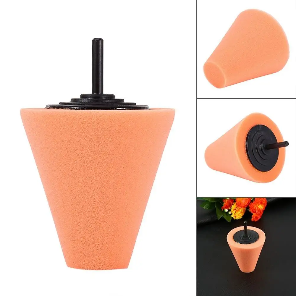 

Foam Polishing Cone Shaped Buffing Pad for wheels - Power Drill Car Tool