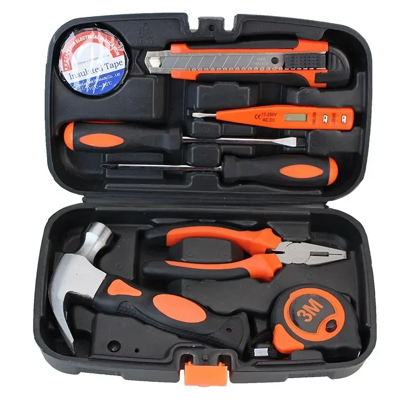 Carbon Steel Multi-dimension Multi-style Hand Tool Sets Waterproof Manual Hardware Tools Box Multifunctional Hand Tool Sets