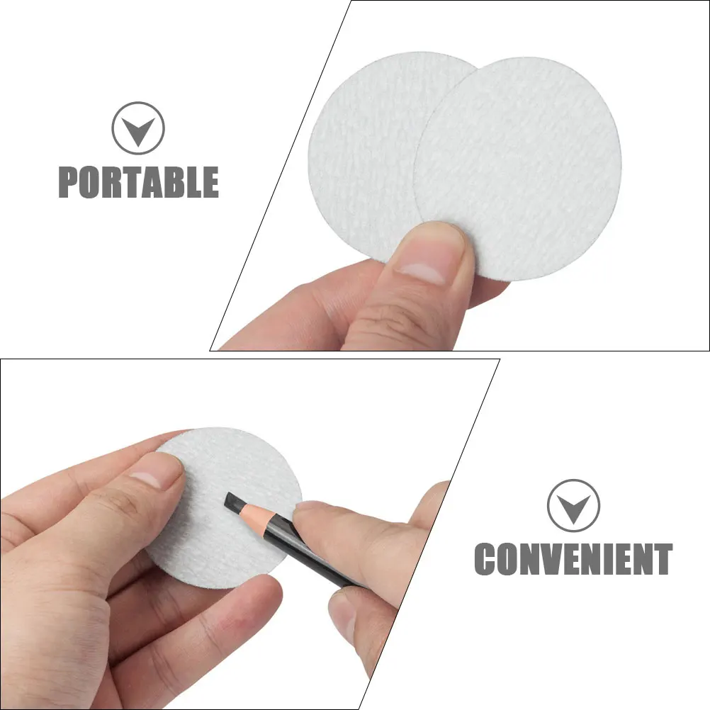 100 Stück Papier-Bleistiftspitzer für Augenbrauen, S-Papier, Bleistifte, Anspitzer, Skizze, Zeichenstifte, Spitze, Schärfen, kompakte Aufbewahrung