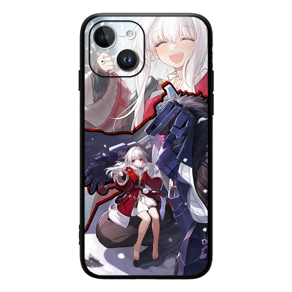 Seele Honkai Star Rail Gepard Topaz Serval Bronya, casing ponsel untuk IPhone 15 14 13 12 11 Pro Max Mini XSMax SE3 2 7 8 Plus