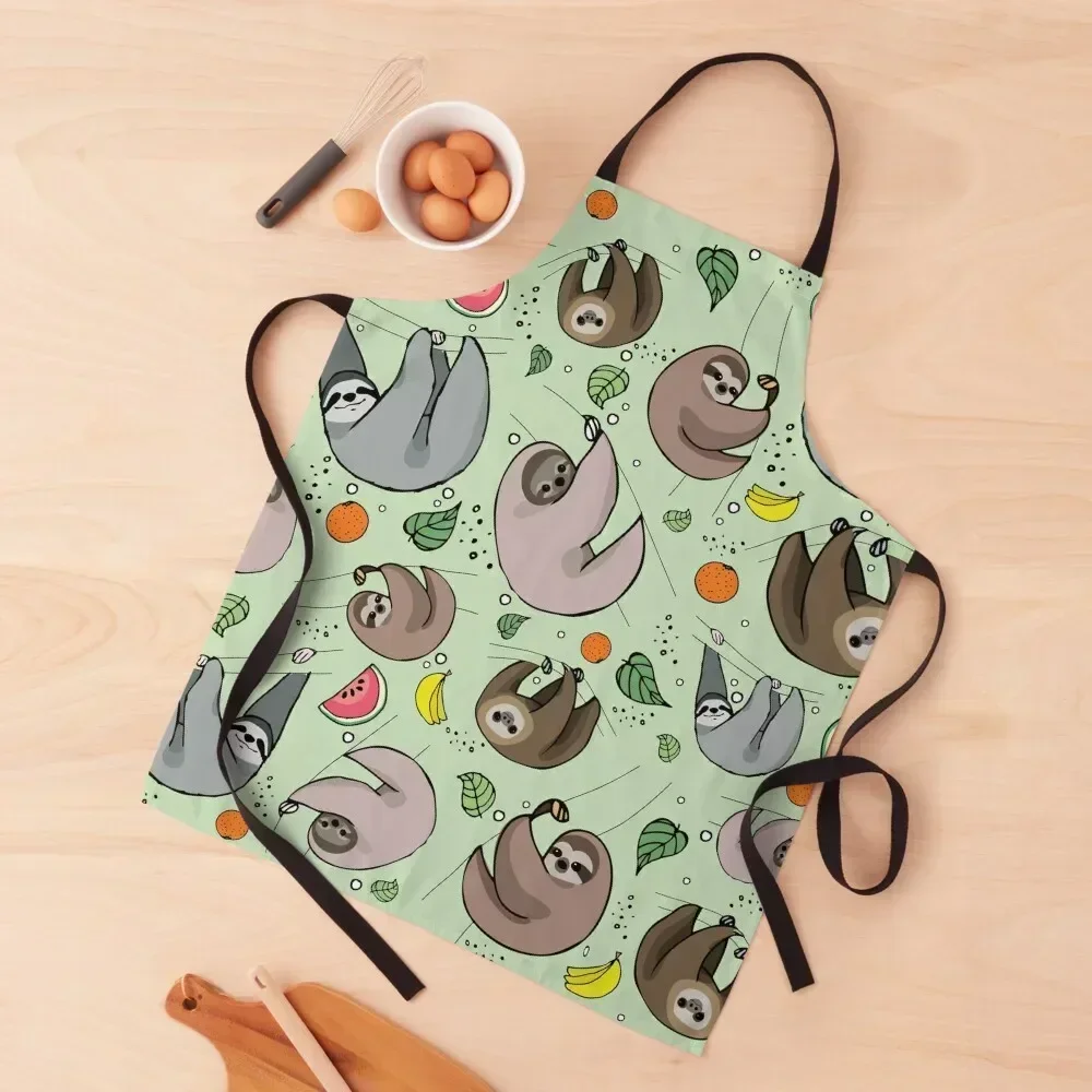 

Sloths Apron cookings for women nail tech supplies For Women Barista Apron