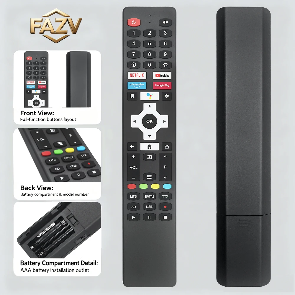 FAZV Bluetooth Voice Remote for Sharp 40FG4EA 32FG4EA 40FG2EA 32FG2EA Android Smart TV