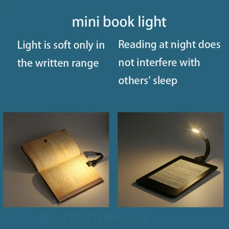 

Cross-border book Holding light Mini Table lamp Learn to Read Light Rechargeable book holding light Clip bookmark light Portable