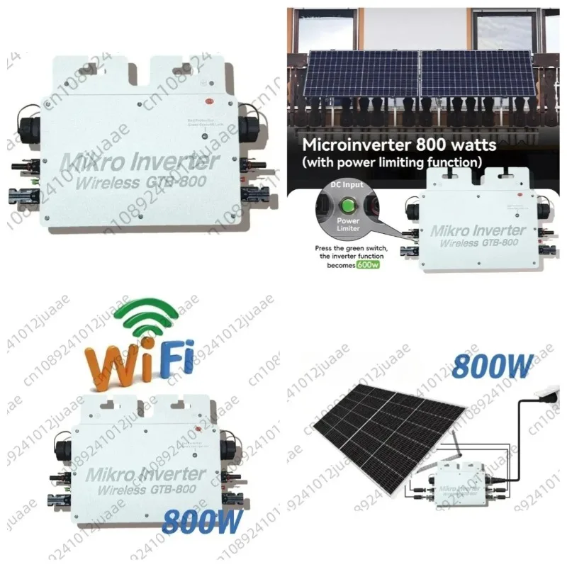 Grid-connected inverter Micro inverter 800W wifi mobile phone control 800W