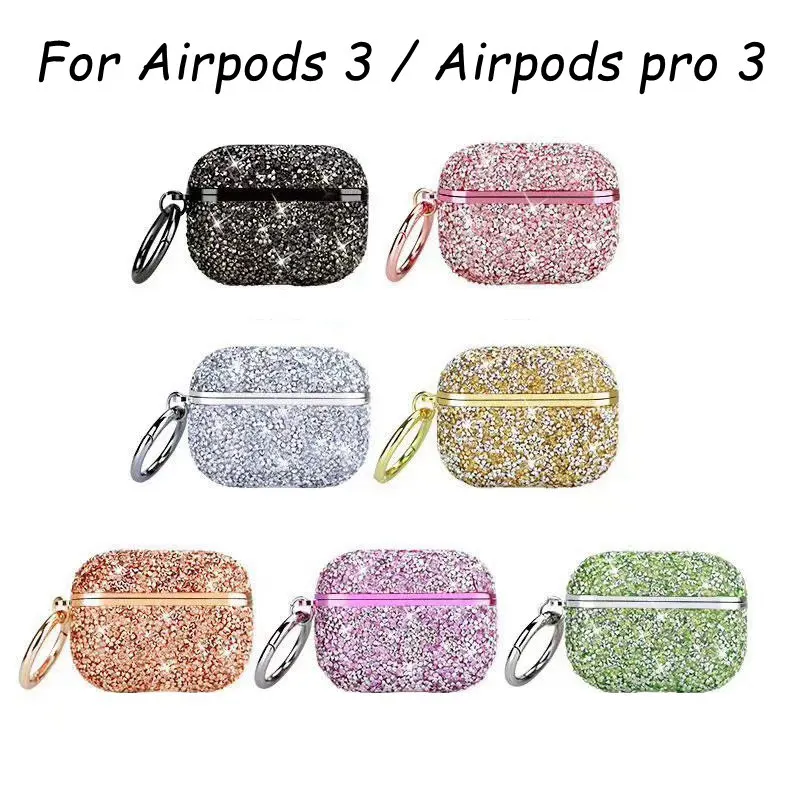 For Airpods 3 Case 3D Glitter Cover  For Airpods pro 3 Case Luxury Diamond Protector Cover Bling box For Apple Air pods 3 case