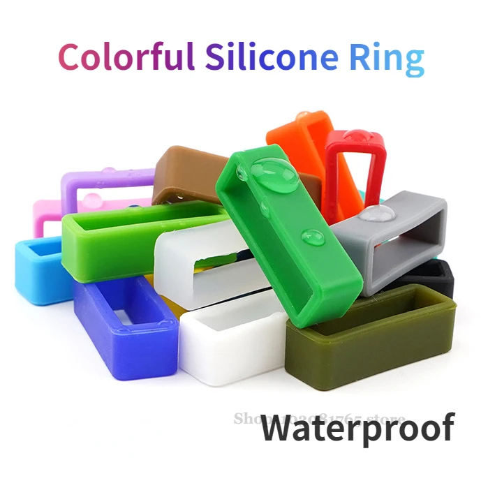 4pcs Colorful Silicone Watch Strap Loop Rubber Ring Watch Accessories 12 14 16 17 18 19 20 22 24 26mm Watchband Keeper