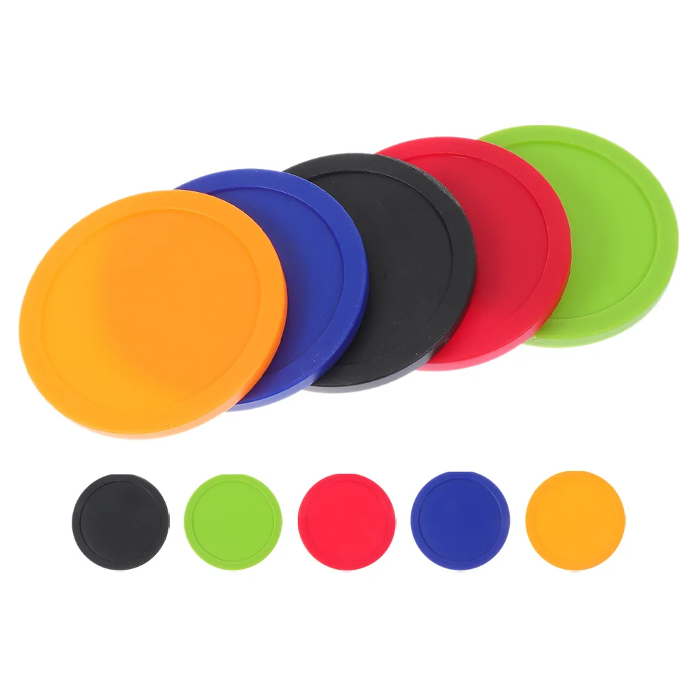 

10 шт. шайбы для воздушного хоккея 64 мм, высокоточная замена для домашнего бара, игровой комнаты, прочные пластиковые аксессуары, шайбы для настольного хоккея