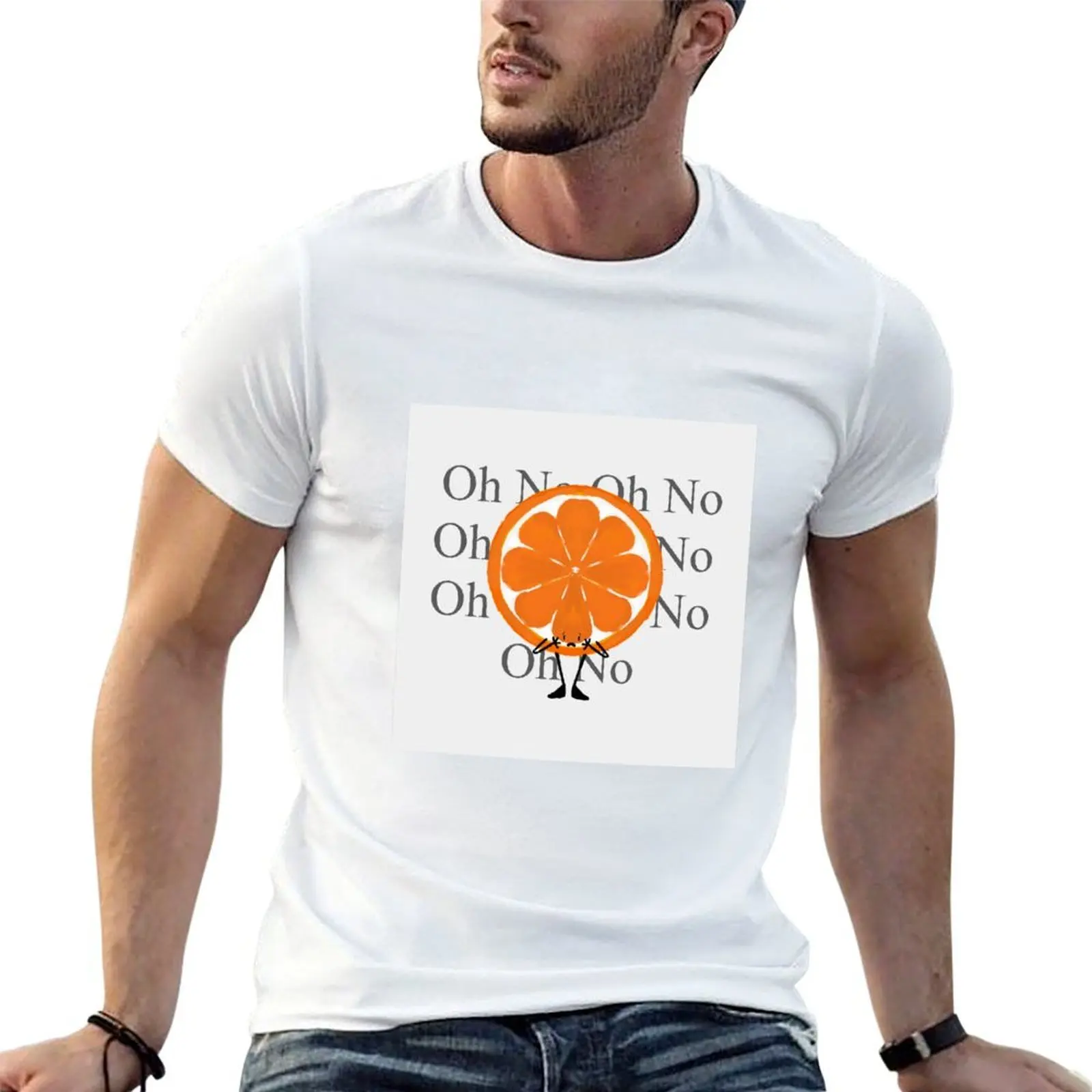 Oh No Oh No it’s a worrying orange T-Shirt t shirts cotton 100% printed t shirts for man T-Shirt