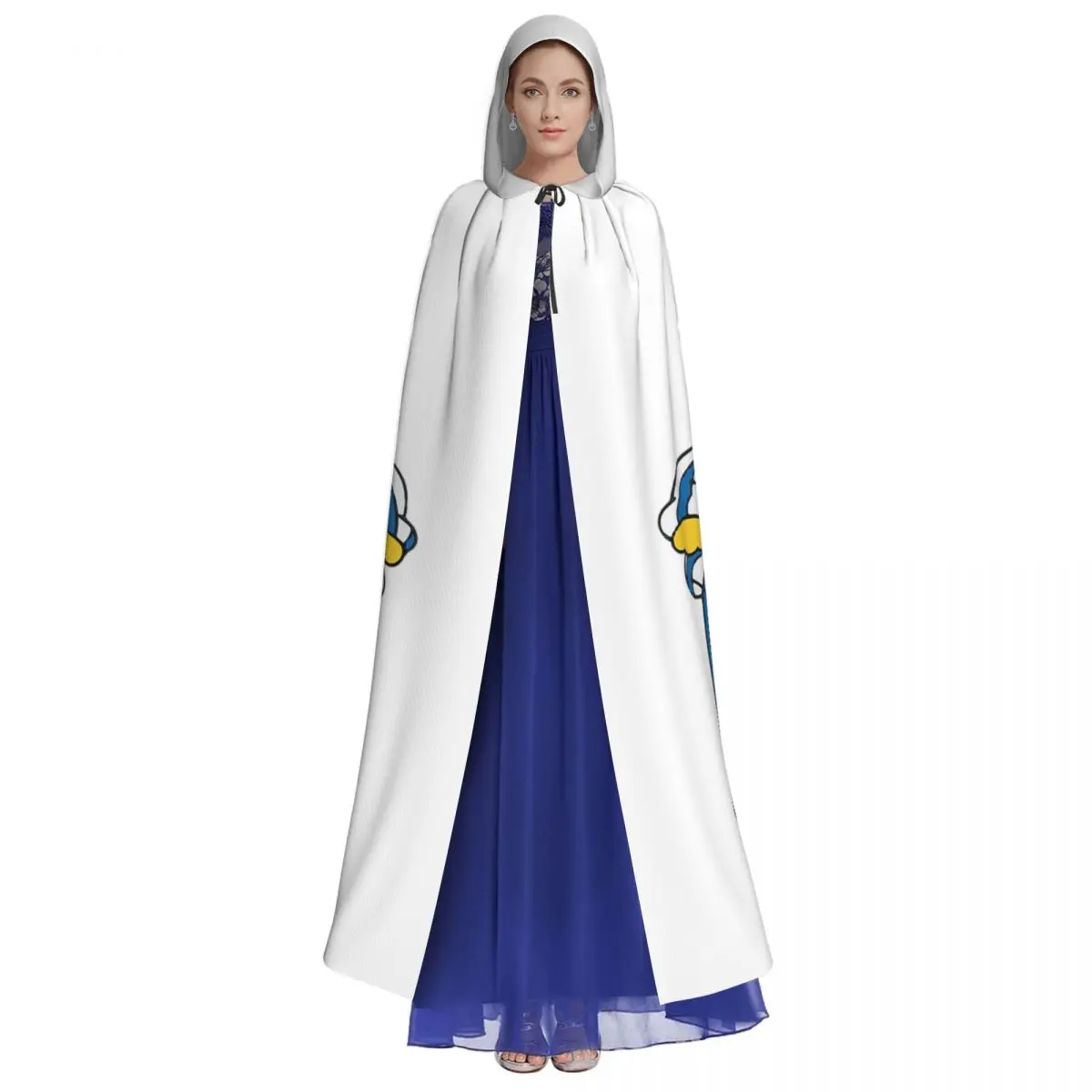 Bananas In Pyjamas Best Friend Long Hooded Cloak Witch Medieval Costume Cosplay Cape HalloweenCoat Adult Unisex view 3