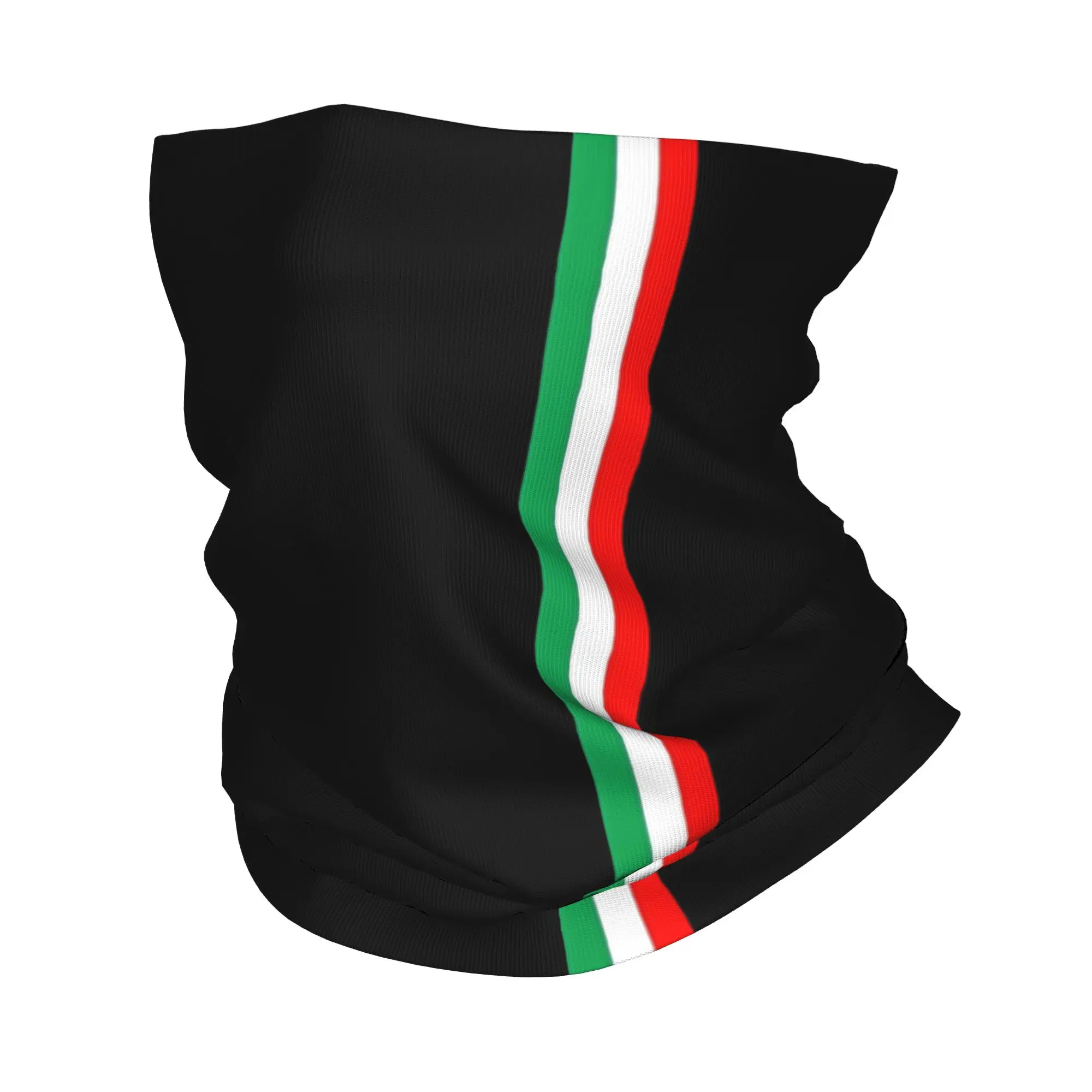 Benutzerdefinierte Flagge von Italien Bandana Halswärmer Damen Herren Winter Ski Schlauchschal Gamasche Gesichtsbedeckung