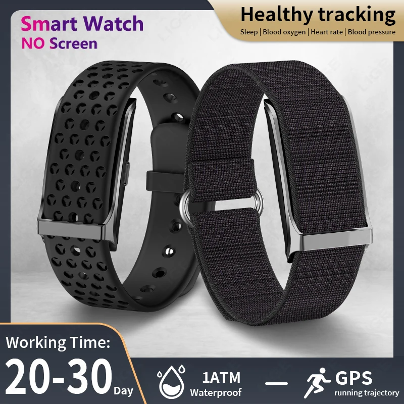 

LIGE без экрана Смарт-часы мужские спортивные на открытом воздухе фитнес монитор сердечного ритма 1ATM водонепроницаемые новые умные часы для Andrio IOS 2025