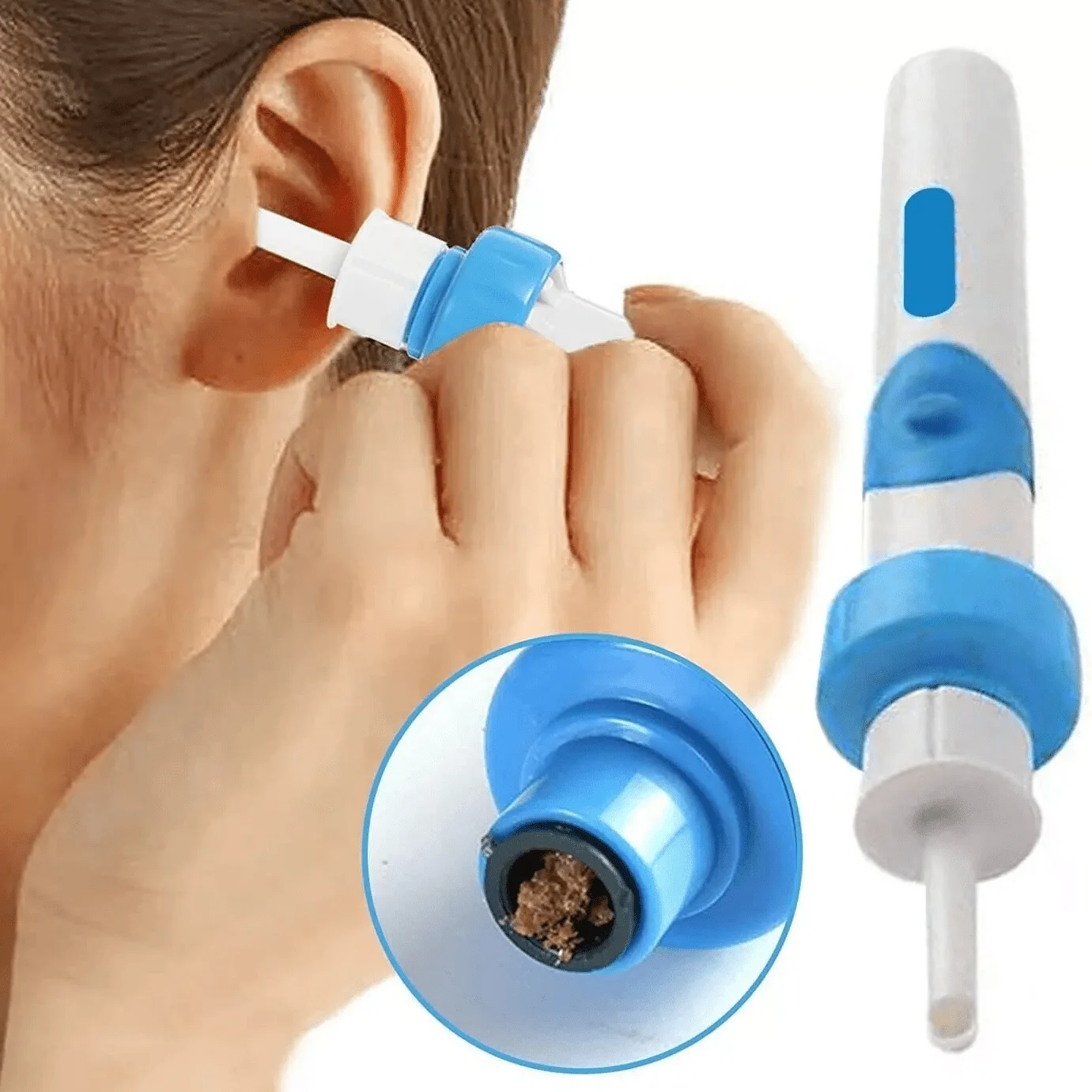 Electric Ear Cleaner Earwax Removal Tool with Soft Tip Safe Suction Device Wireless Operation No Battery Included Ear Care Acces