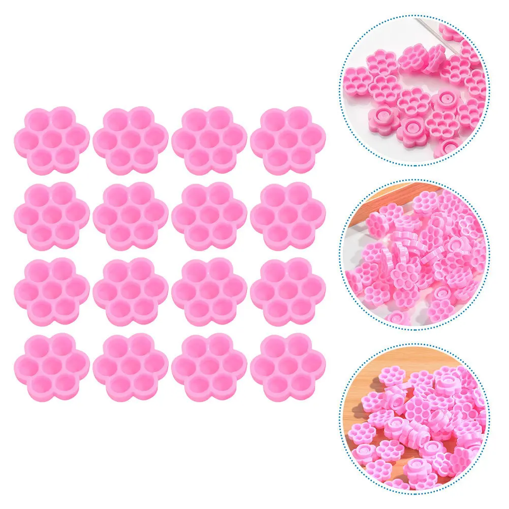 

300Pcs Eyelash Extension Glue Holders Flower Shape Lash Cups Disposable Durable Beauty Salon Lash Extension Supplies