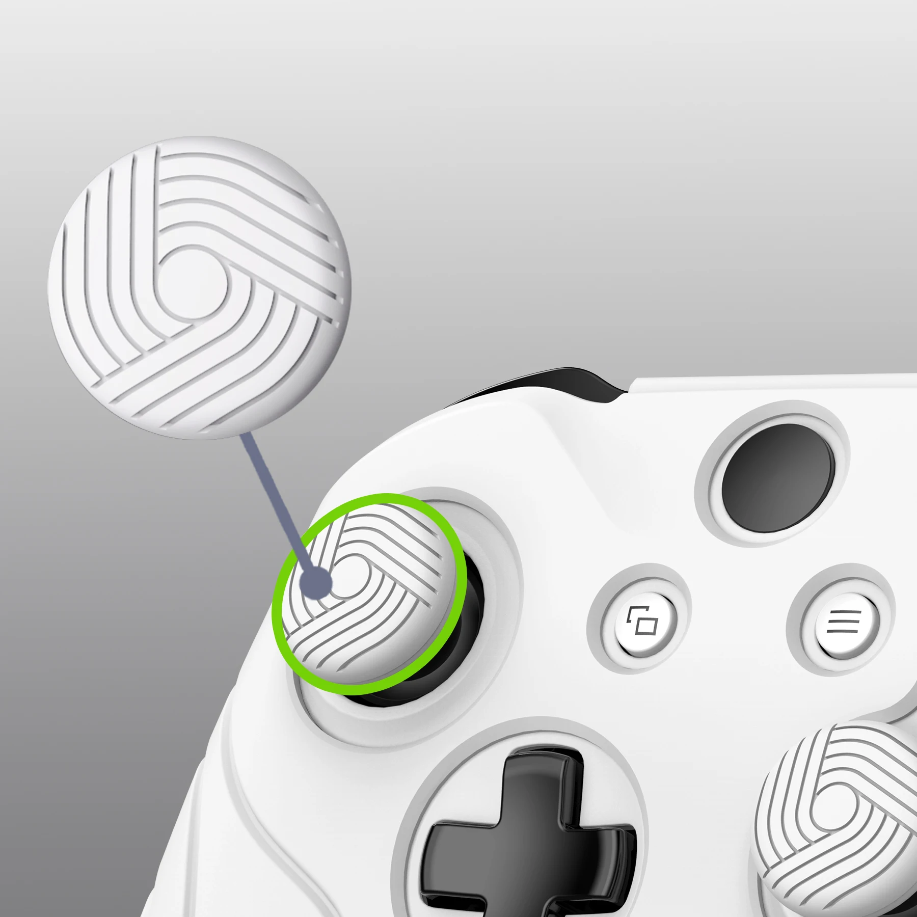 PlayVital Samurai Edition 미끄럼 방지 그립 실리콘 스킨 부드러운 고무 케이스(Xbox One X/S 컨트롤러용) 2개의 엄지 스틱 캡 포함