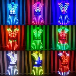 LED Dress Light Up Dance Costume Full Color Clothes Performance Wear Club Luminous Dancing women's Suit