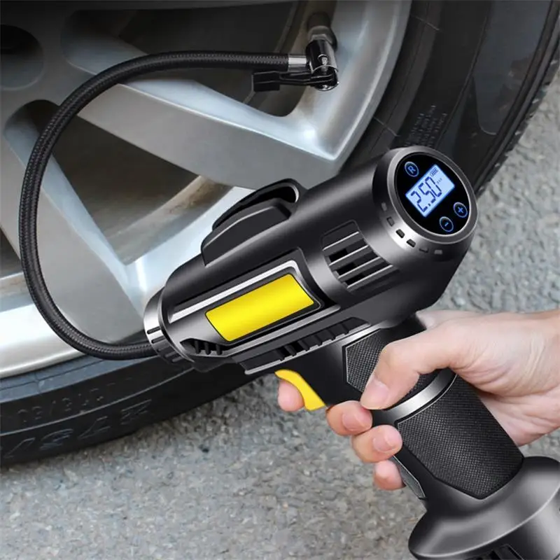 

Car Air Pump Wireless/Wired Tire Inflatable Pump Portable Car Air Compressor Electric Car Tire Inflator For Car Bicycl