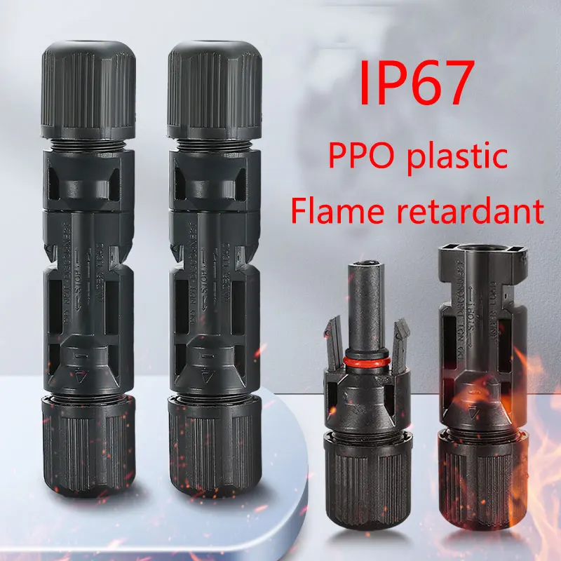 

600/400/200/100/40/20/10 Pcs Photovoltaic Solar Connector 1000V30A Wholesale Panel Connectors Kit for PV/MC Cable 2.5/4/6mm²
