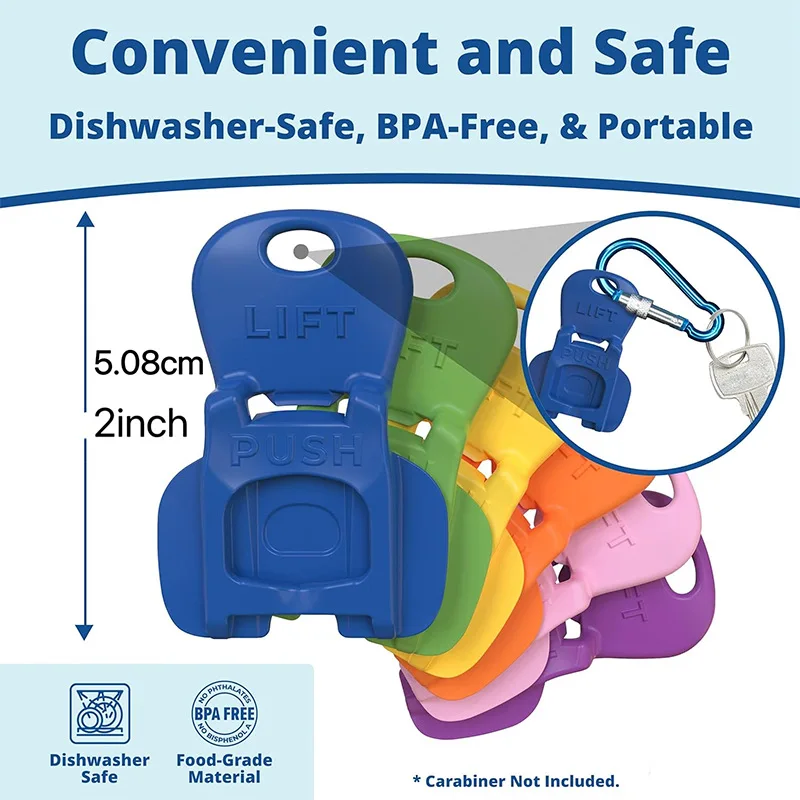 6/12/24pc Tab Opener Easy Universal Can,Beverage Can Opener Closer Drink Cover Protector Small Portable Bottle Can Open Tool