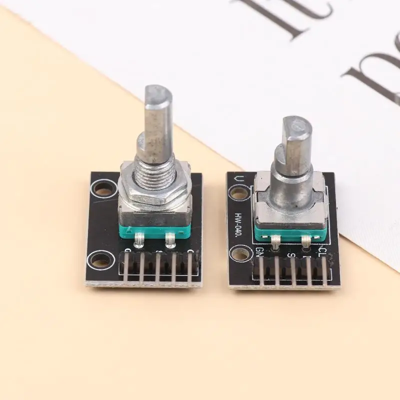 1Pcs KY-040 Rotary Encoder Module With 15×16.5 Mm With Knobs For Arduino Micro Controller Use Adjustable Encoder Module