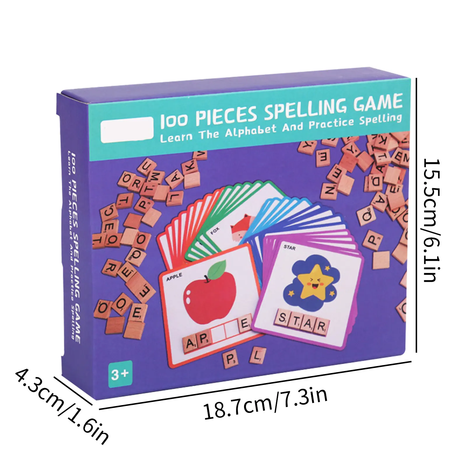 Toddler Flash Cards Spelling Games Double-Sided Sight Word Flash Cards Spelling Game Kids Matching Letter Spelling Games With 30