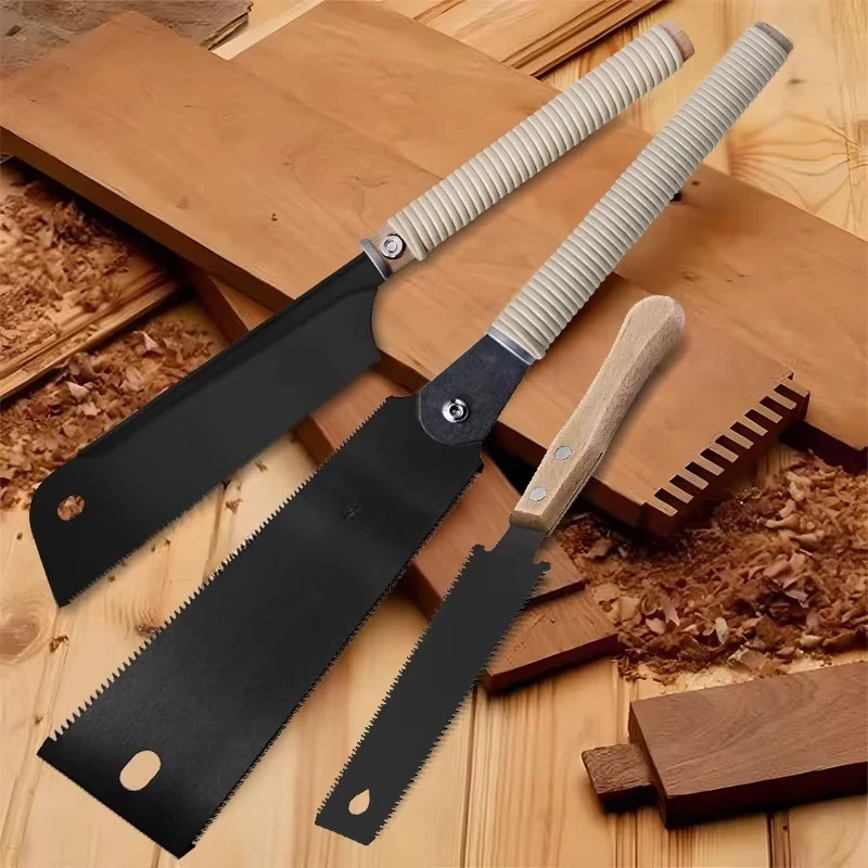 17/6-10 Double Edge Saw 17 Single Edge Saw for Wood PVC Pipe Pull Saw Set 6 Inch Double-Sided