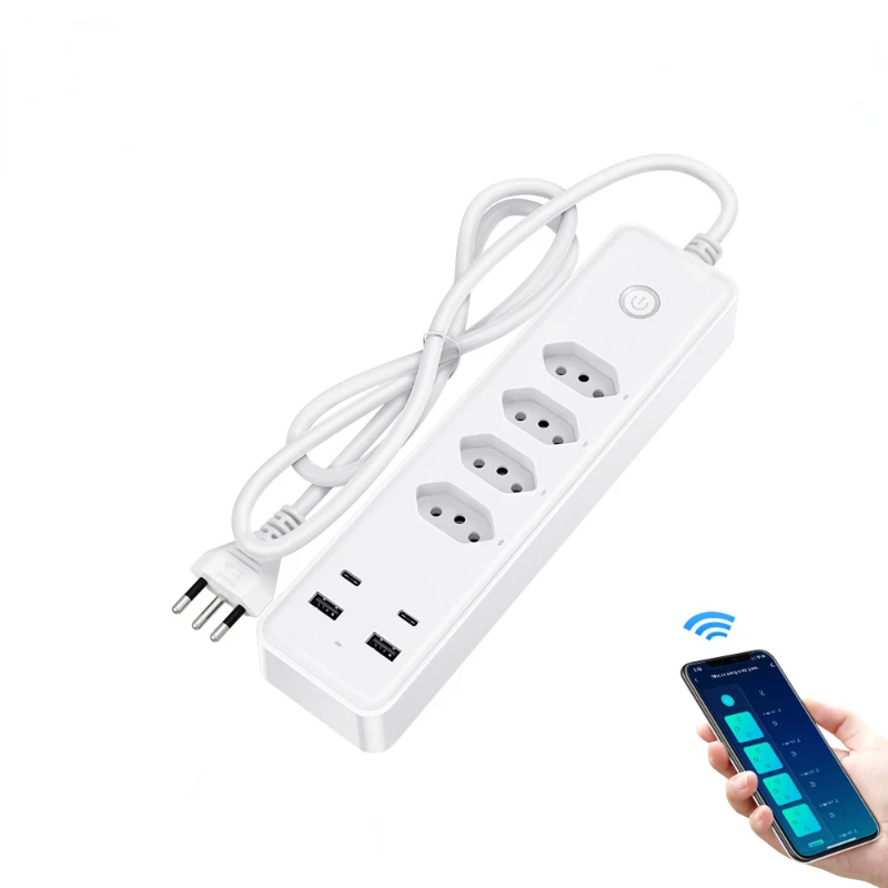 

Intelligent four hole row with USB/Type-C interface graffiti wifi timing switch row