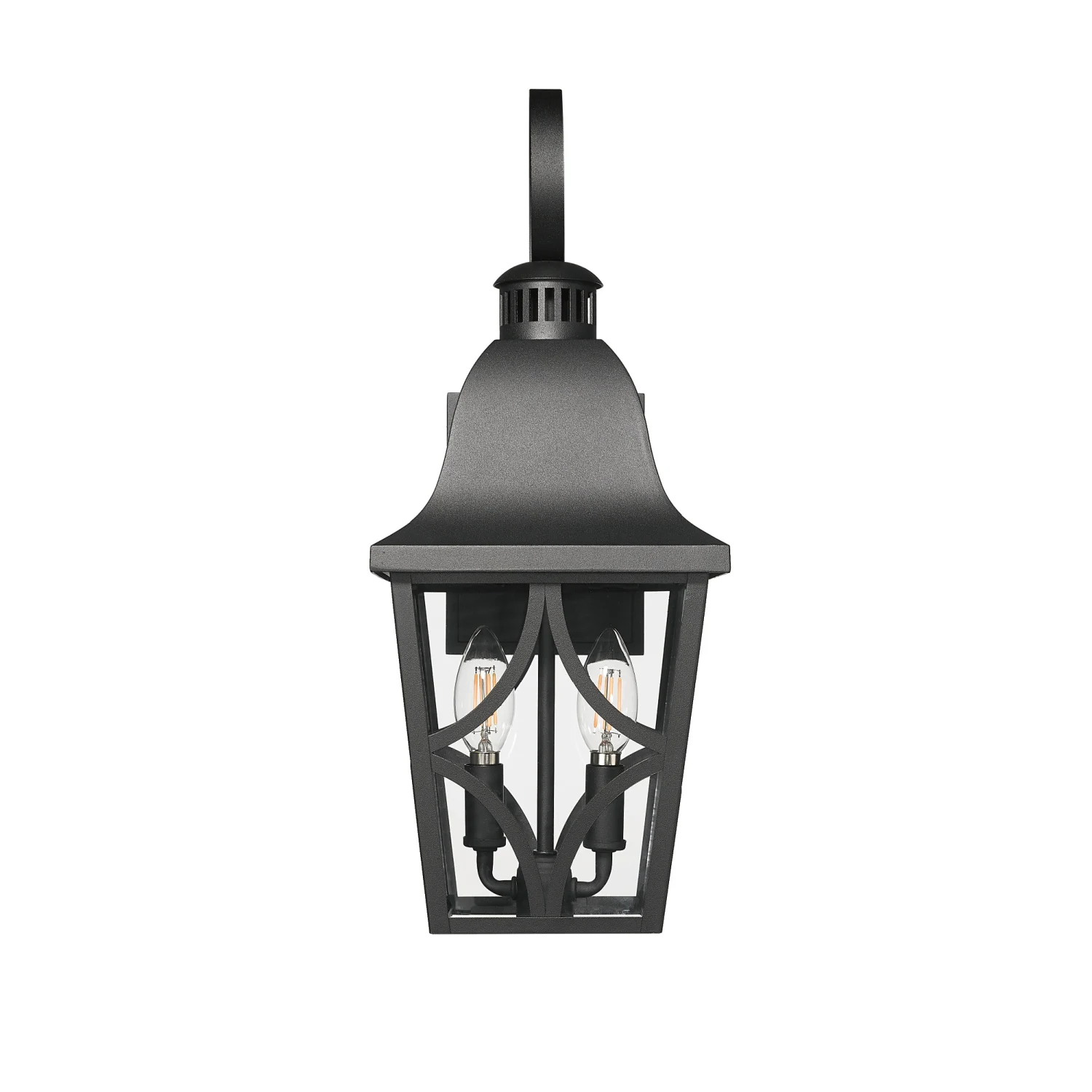 

Outdoor Wall Light Fixtures, Waterproof Exterior Wall Sconce Porch Lights, Matte Black Outdoor Wall Lantern with Clear Glass, Ou