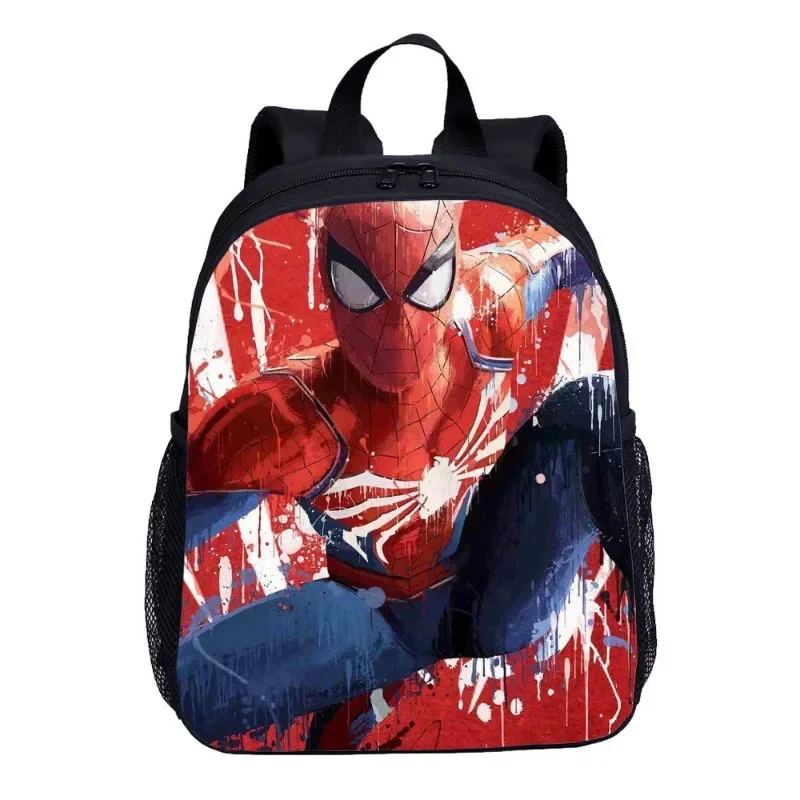 Marvel os vingadores spiderman filmes periféricos impressão dos desenhos animados das crianças grande capacidade anti-estrangulamento respirável zíper mochila