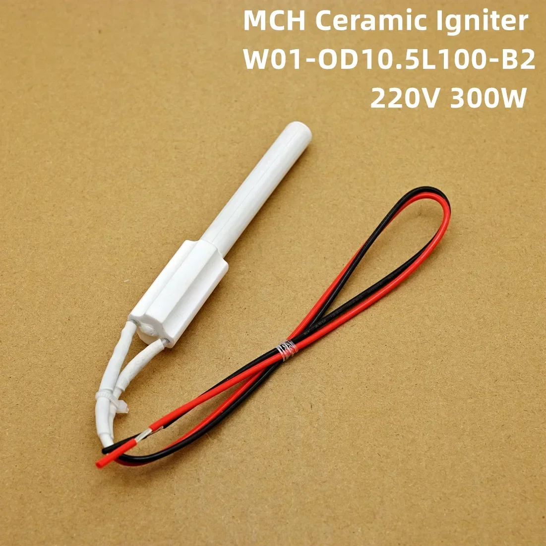 220V 300W Ceramic Igniter wood pellet oven Ignition rod, biofuel heater fast Ignition energy saving, high efficiency 10.5x100mm