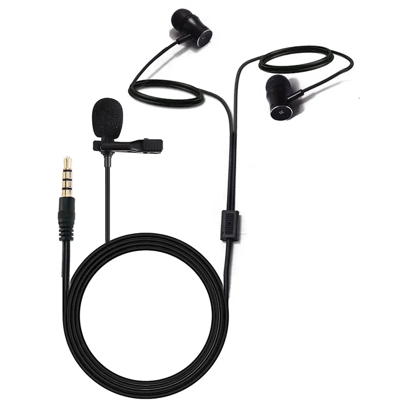 Lavalier Microphone Comes With Integrated Headphone To Filter Noise, High-Definition Noise Reduction, For Live Tik Tok